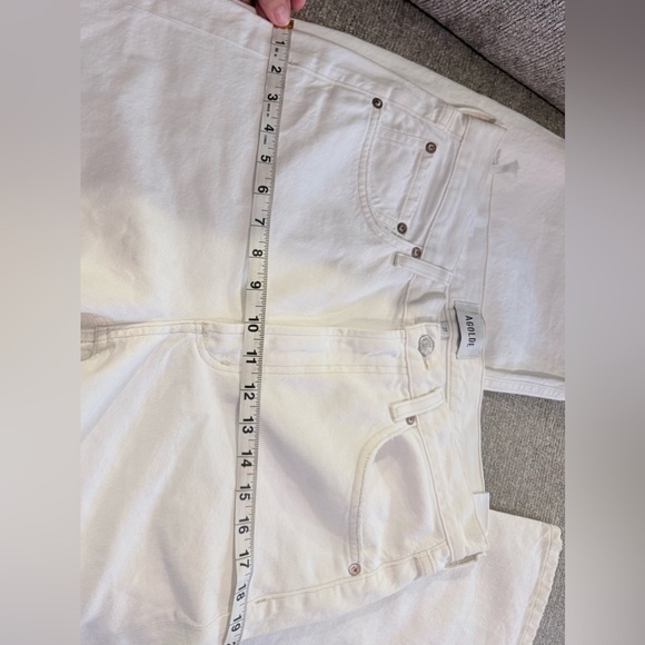 Agolde Women's Flare White Jeans - Picture 6 of 9